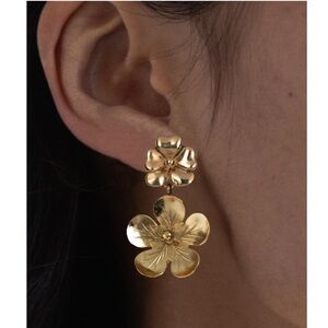 Jennifer Behr Gold Blossom Earrings